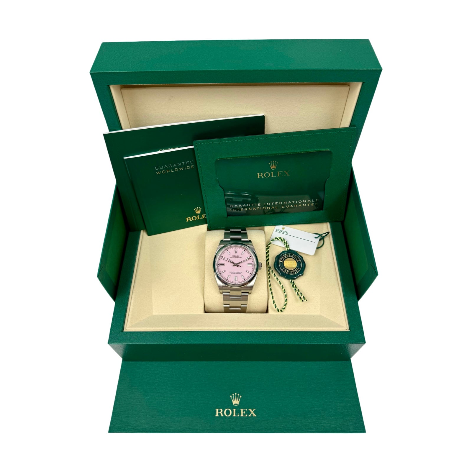 Rolex Oyster Perpetual 36 Ref. 126000 Candy Pink – Neu, Fullset 03/2026 | Finer Things