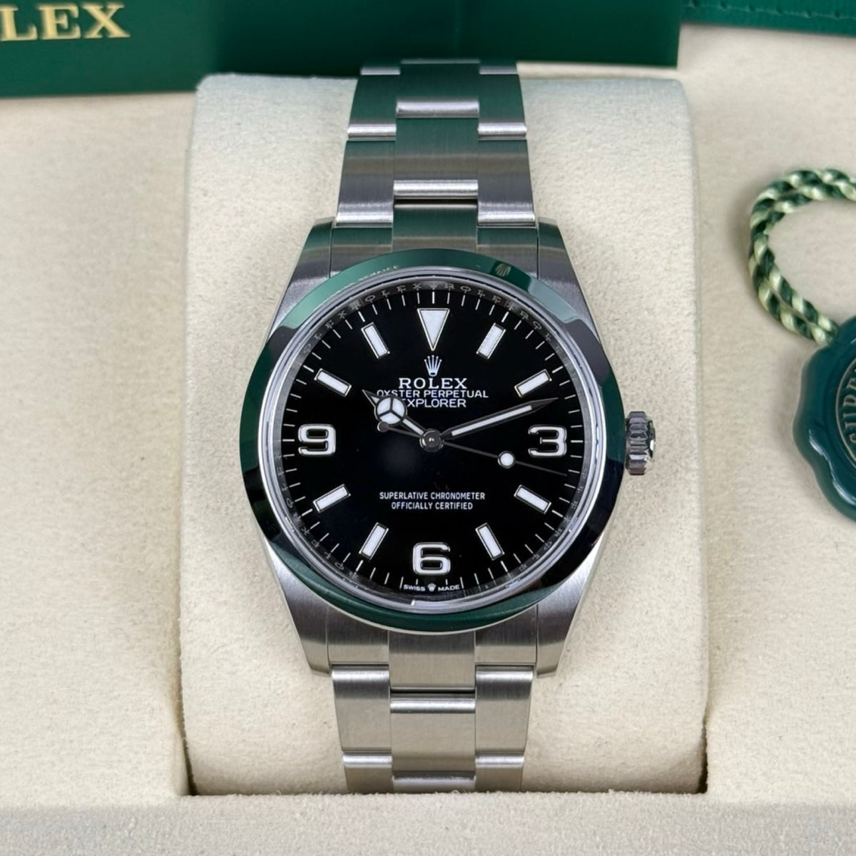Rolex Explorer 36 Ref. 124270 Schwarz – Neu, LC100, Fullset 09/2026