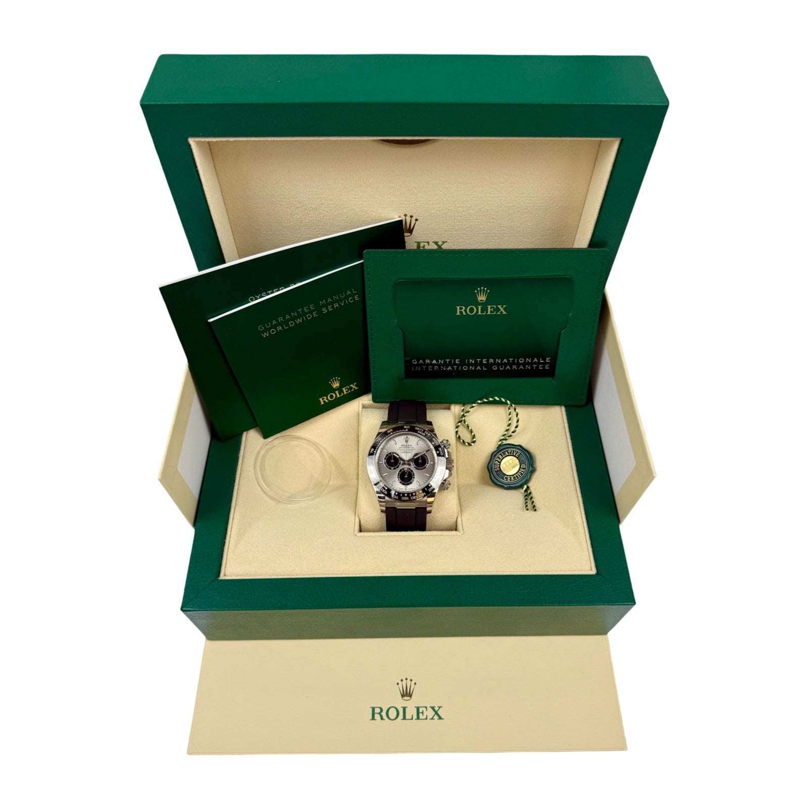 ROLEX COSMOGRAPH DAYTONA OYSTERFLEX 126519LN WEIßGOLD "GHOST" 10/2024 NEU FULLSET