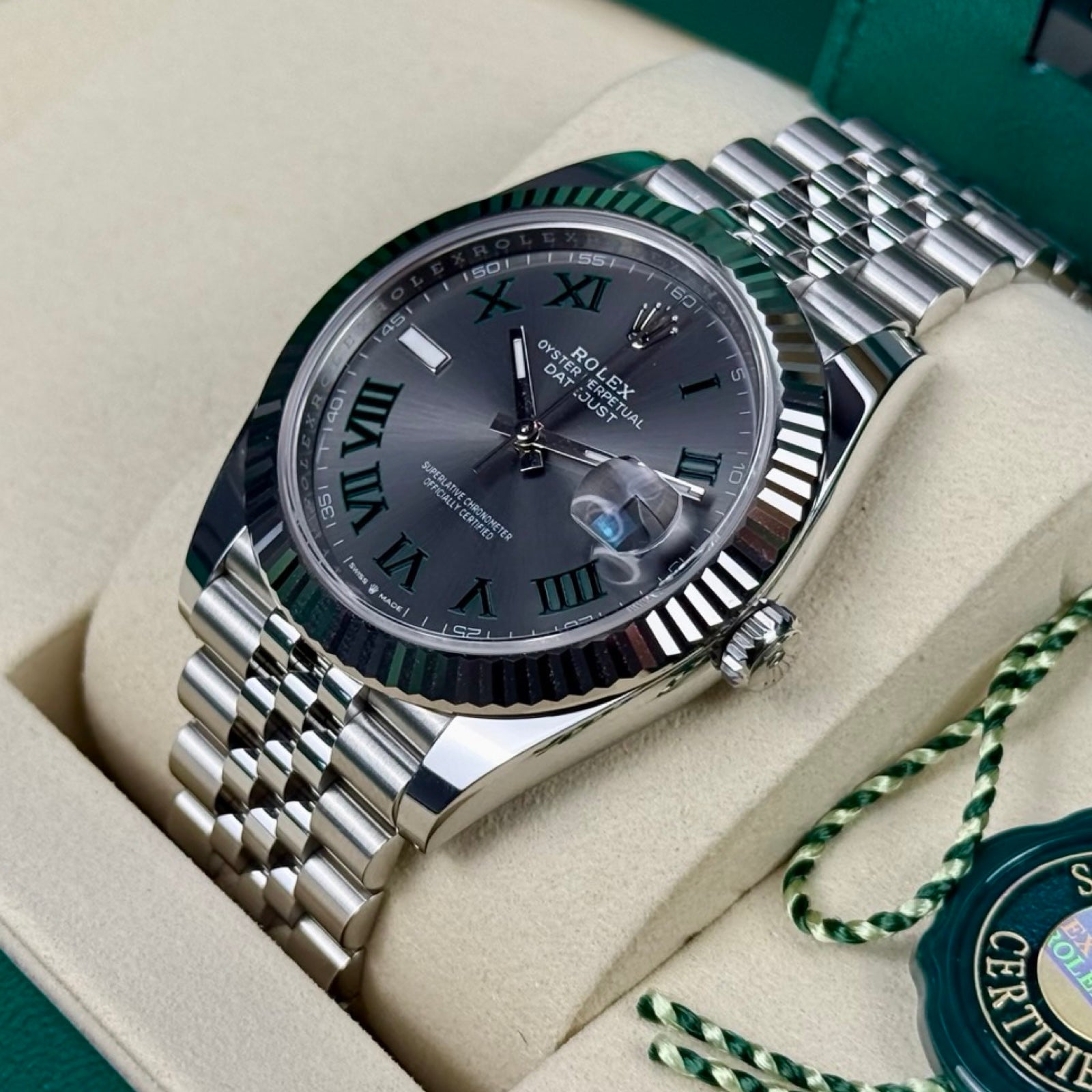 Rolex Datejust 41 Ref. 126334 Wimbledon Jubilee – LC100, Neu, Fullset 06/2026