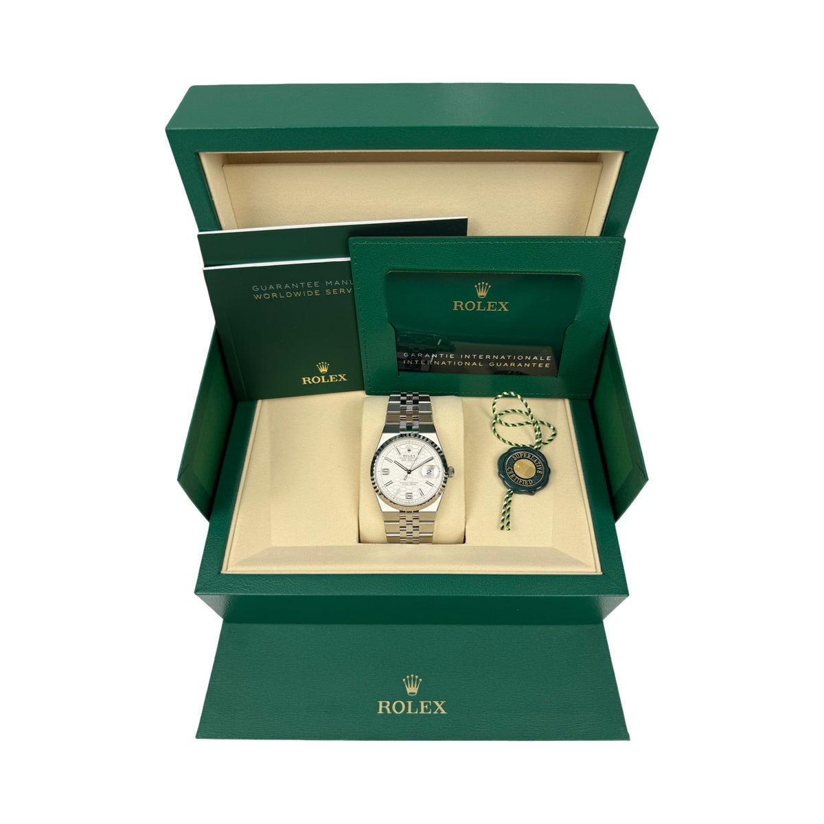 ROLEX LAND-DWELLER 36 STAHL 127234 03/2026 LC100 NEU FULLSET