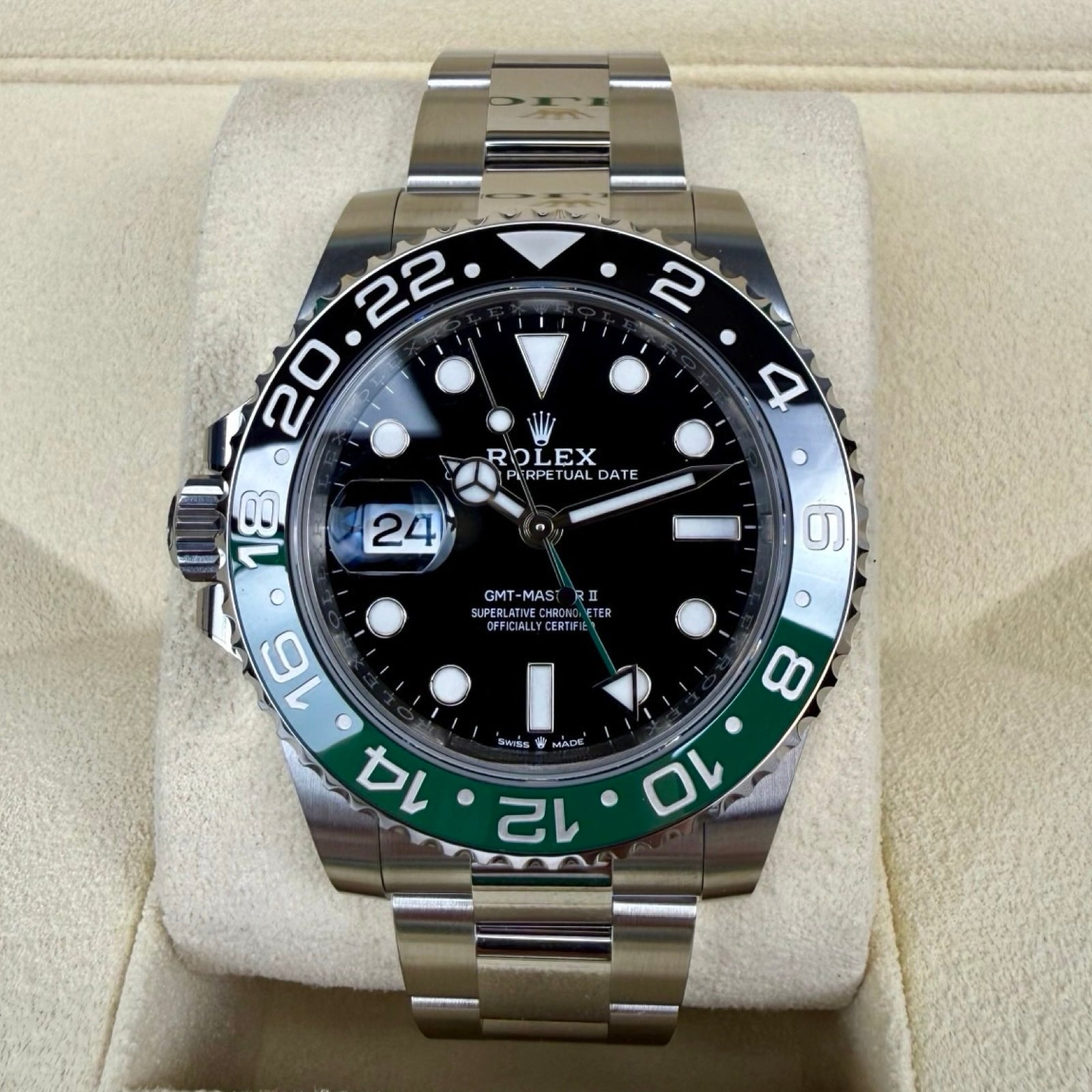ROLEX GMT-MASTER II SPRITE 126720VTNR OYSTER 08/2024 NEU FULLSET