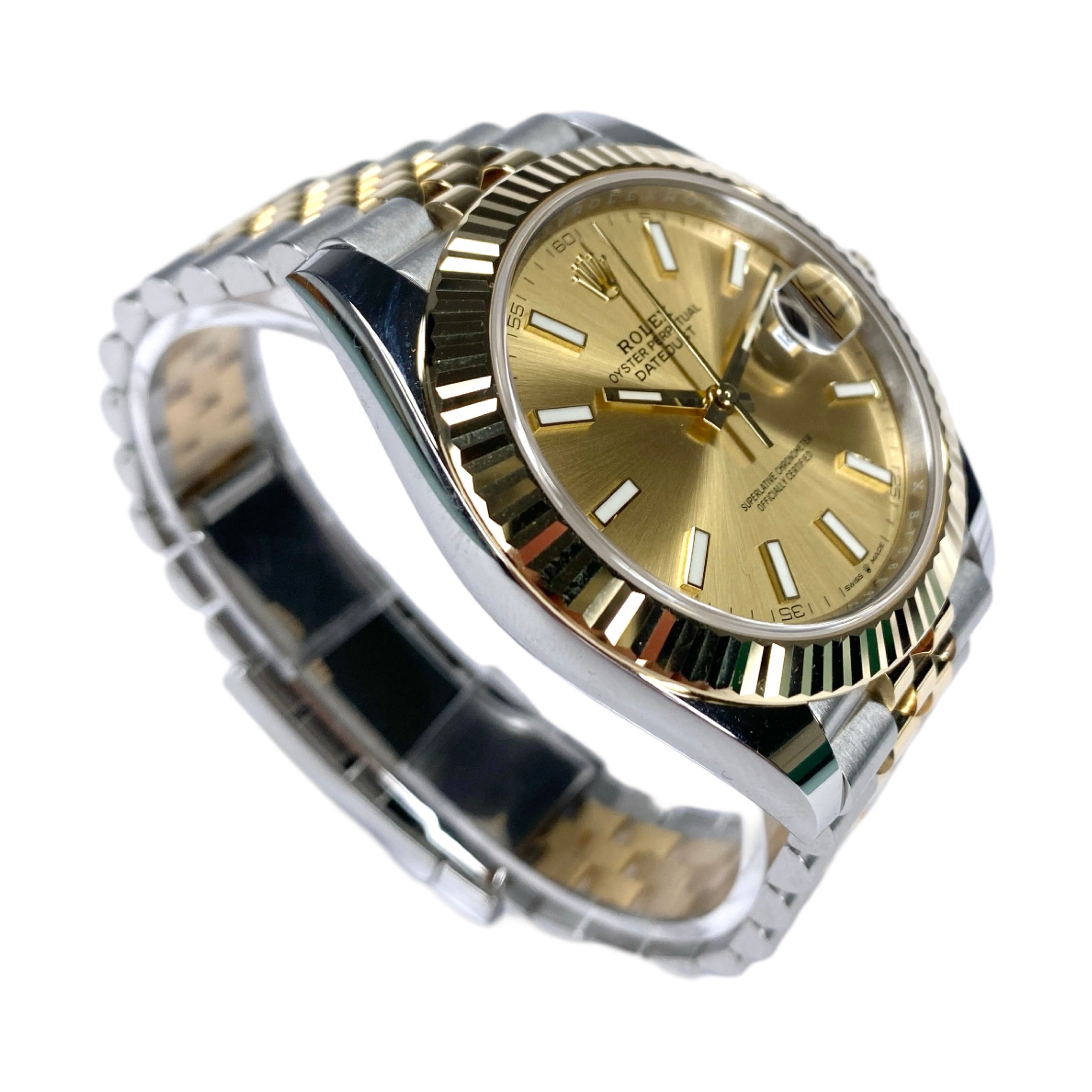 ROLEX DATEJUST 41 126333 STAHL/GOLD CHAMPAGNER 05/2024 LC100 NEU FULLSET