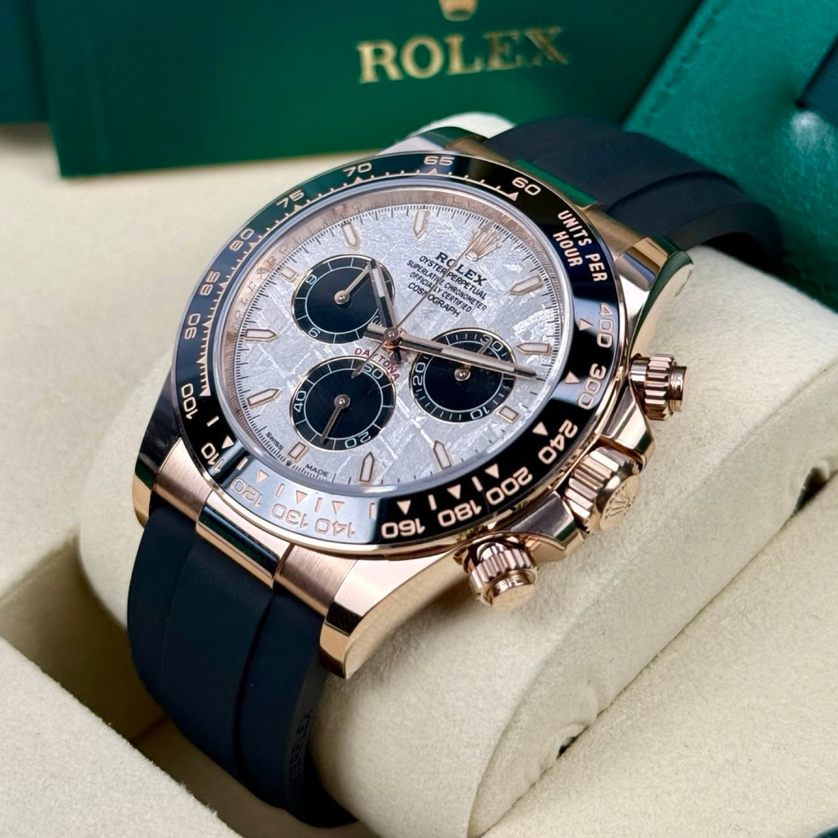 Rolex Daytona Ref. 126515LN Everose Meteorit – Neu, Fullset 10/2026