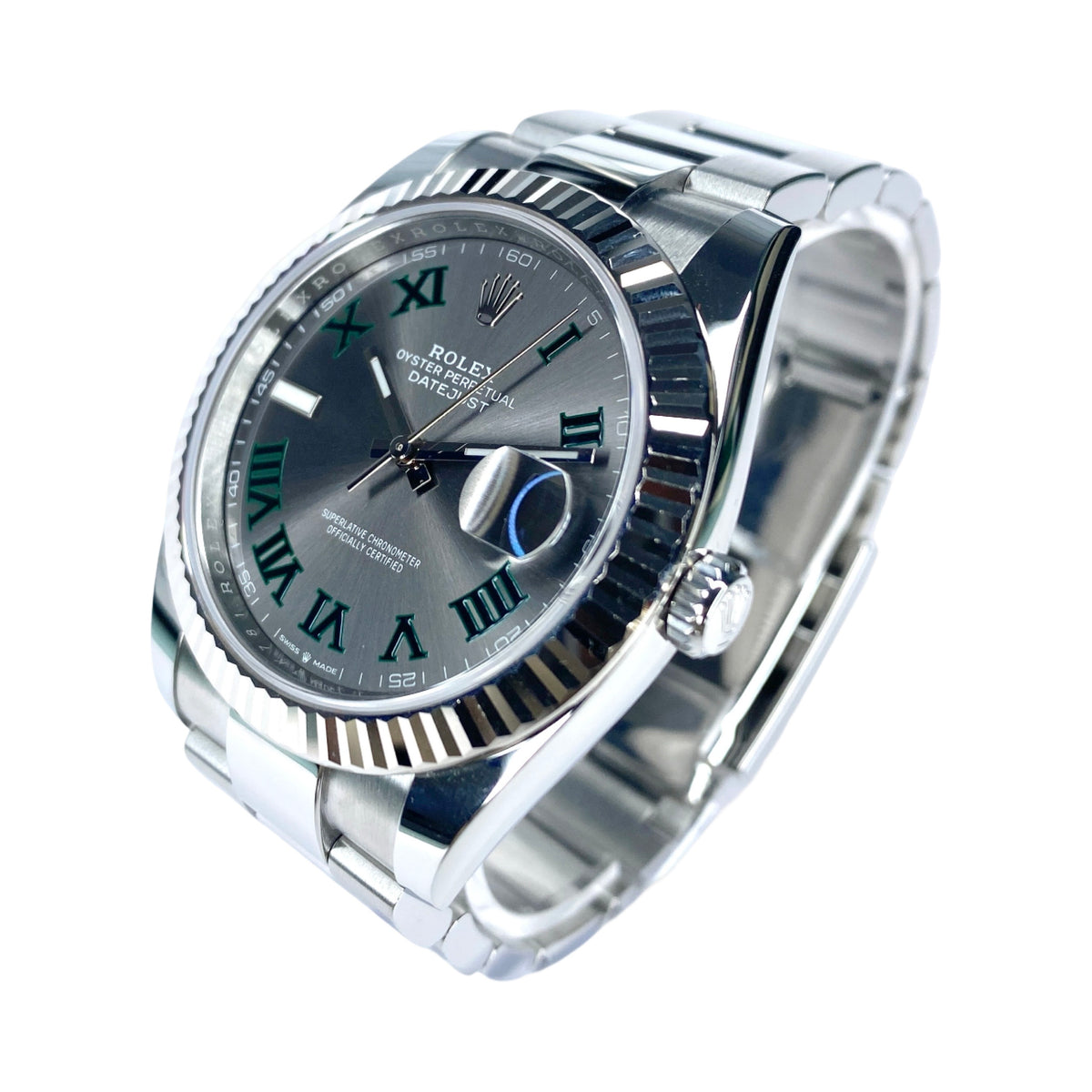 ROLEX DATEJUST 41 126334 WIMBLEDON 08/2022 LC100 FULLSET