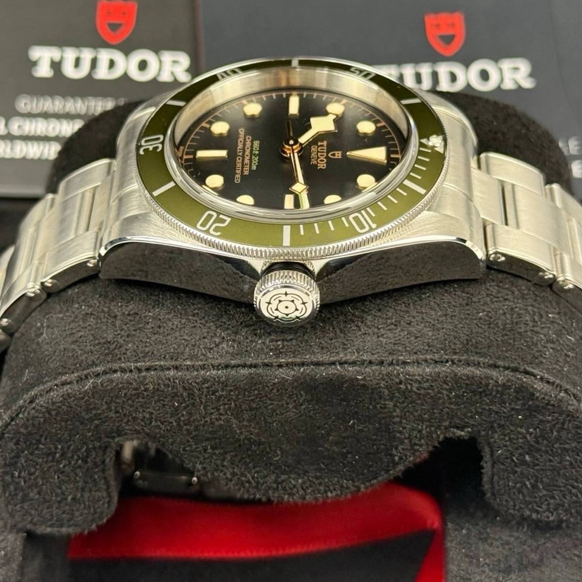 Tudor Black Bay Harrods Edition Ref. 79230G Grün – Sehr gut, Fullset 08/2021