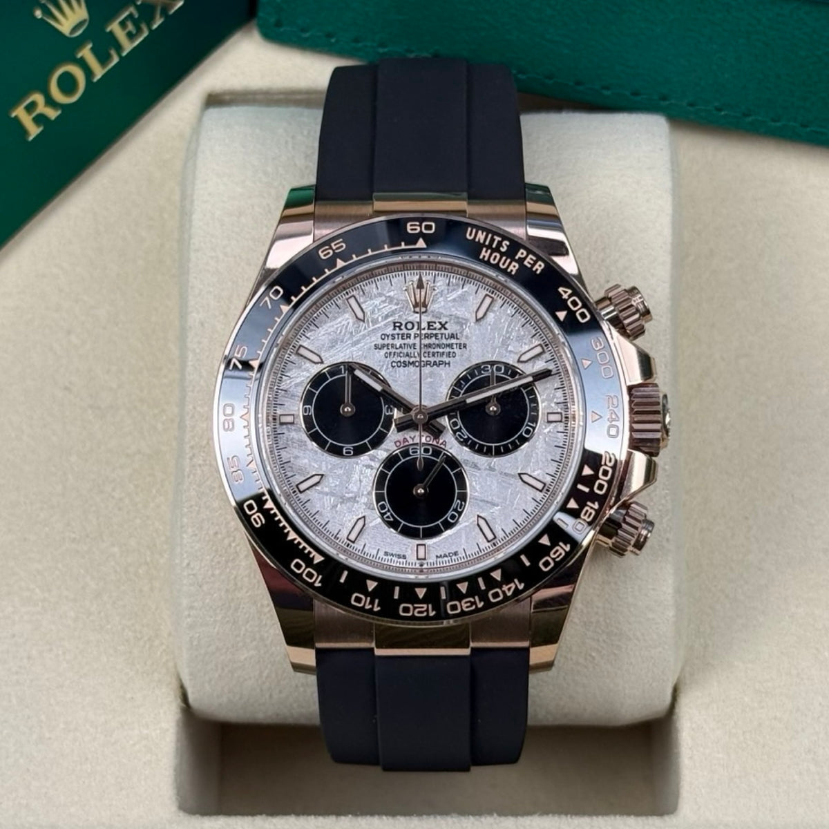 Rolex Daytona Ref. 126515LN Everose Meteorit – Neu, Fullset 10/2026