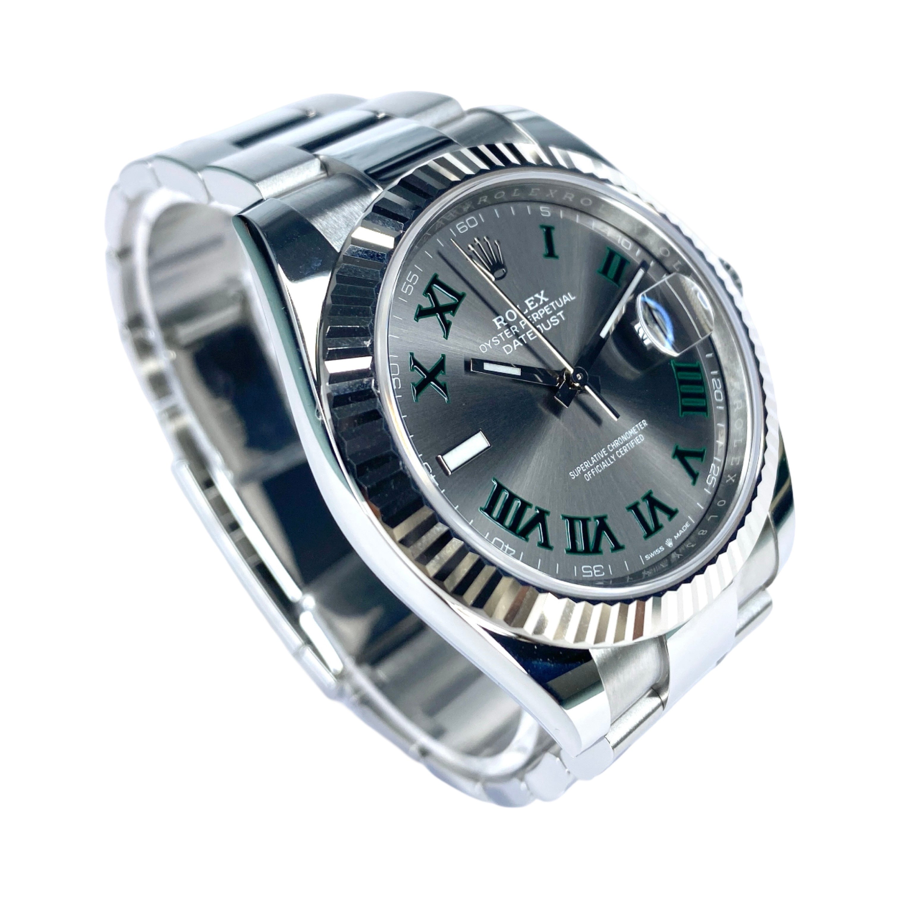 ROLEX DATEJUST 41 126334 WIMBLEDON 08/2022 LC100 FULLSET