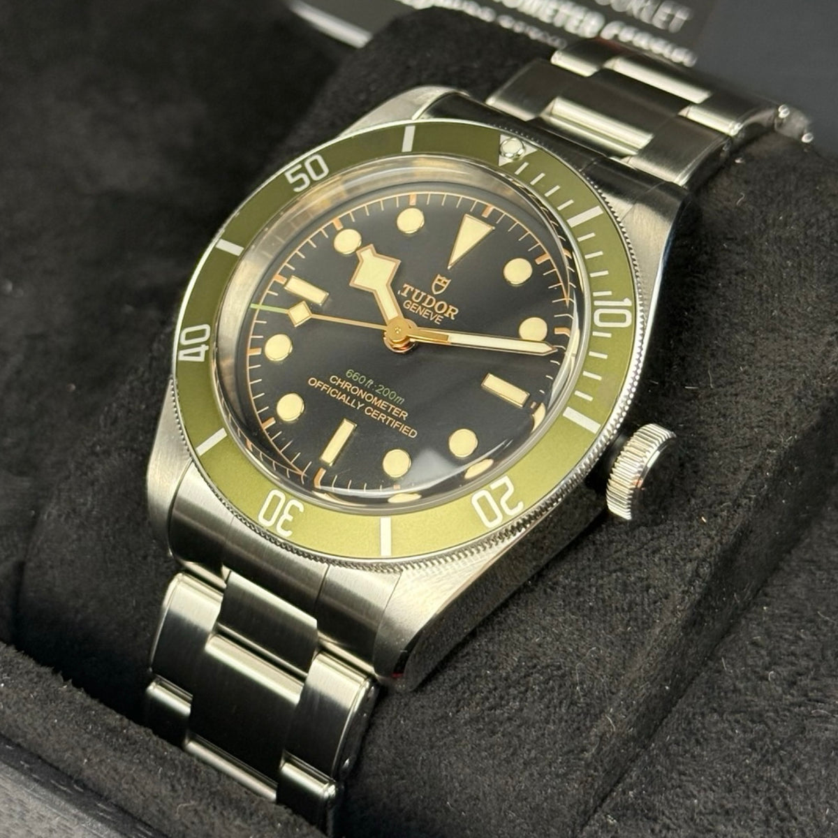 Tudor Black Bay Harrods Edition Ref. 79230G Grün – Sehr gut, Fullset 08/2021