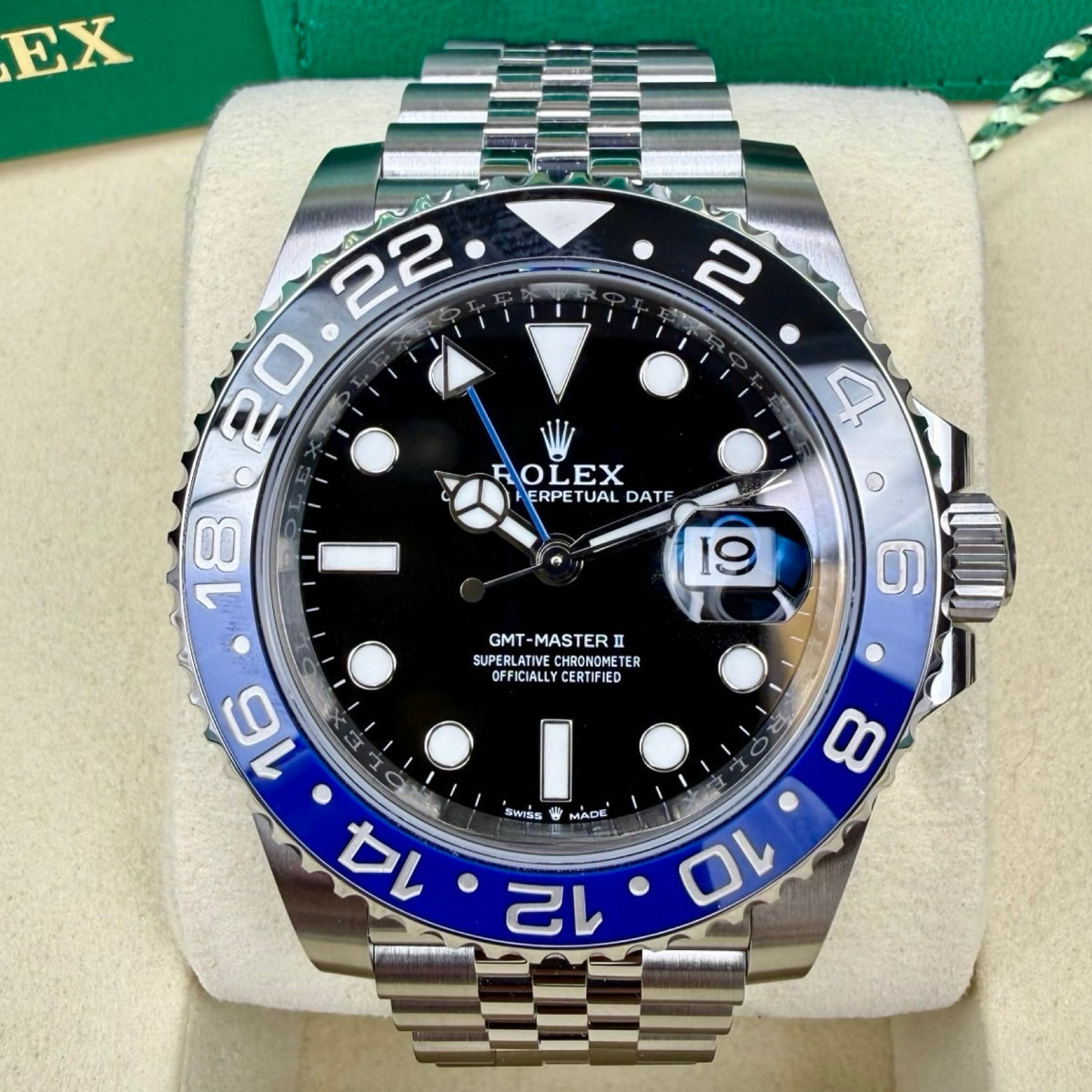 Rolex GMT-Master II Ref. 126710BLNR Batgirl – LC100, Neu, Fullset 03/2026 | Finer Things